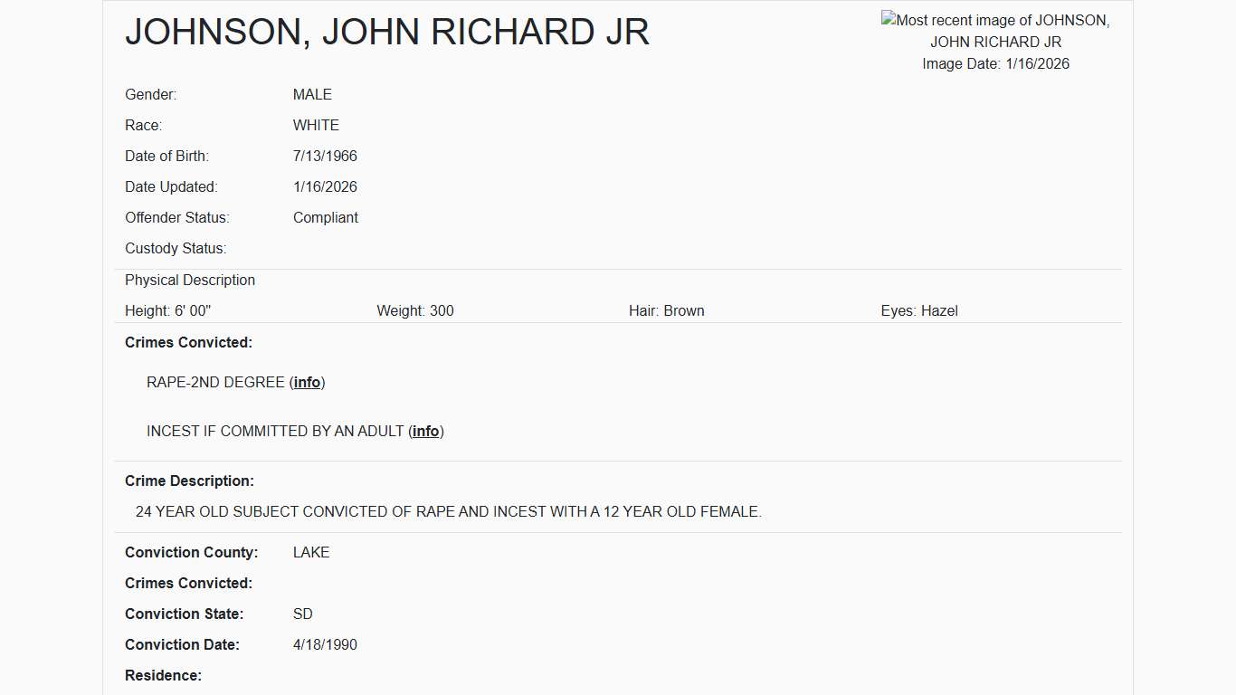 johnson, john richard jr